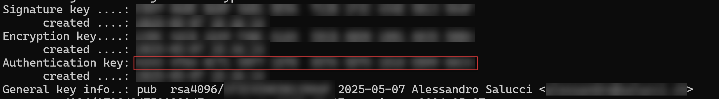 AuthenticationID