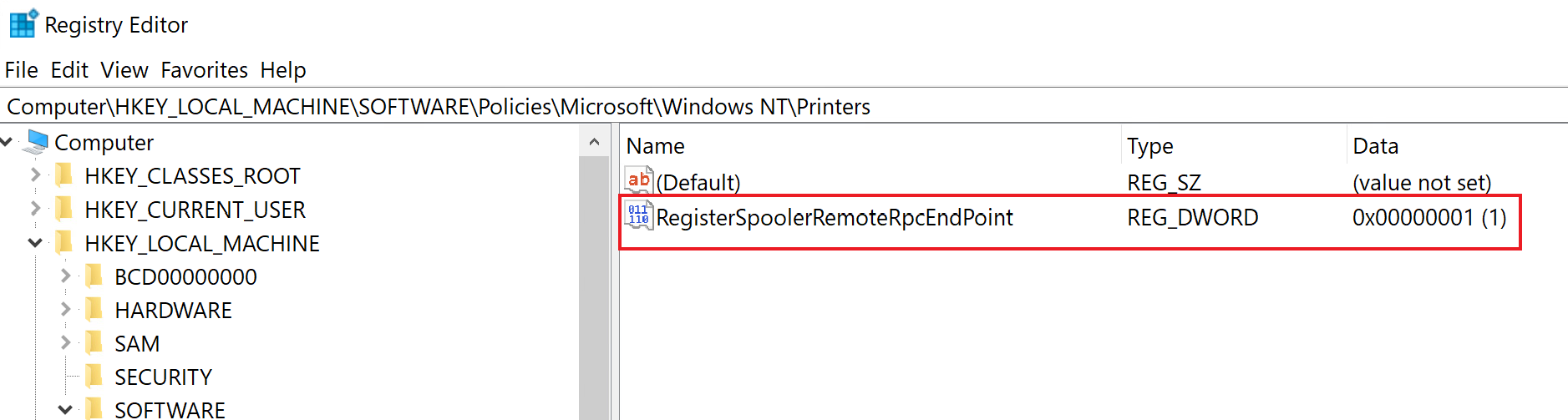 Disable-PrinterBug