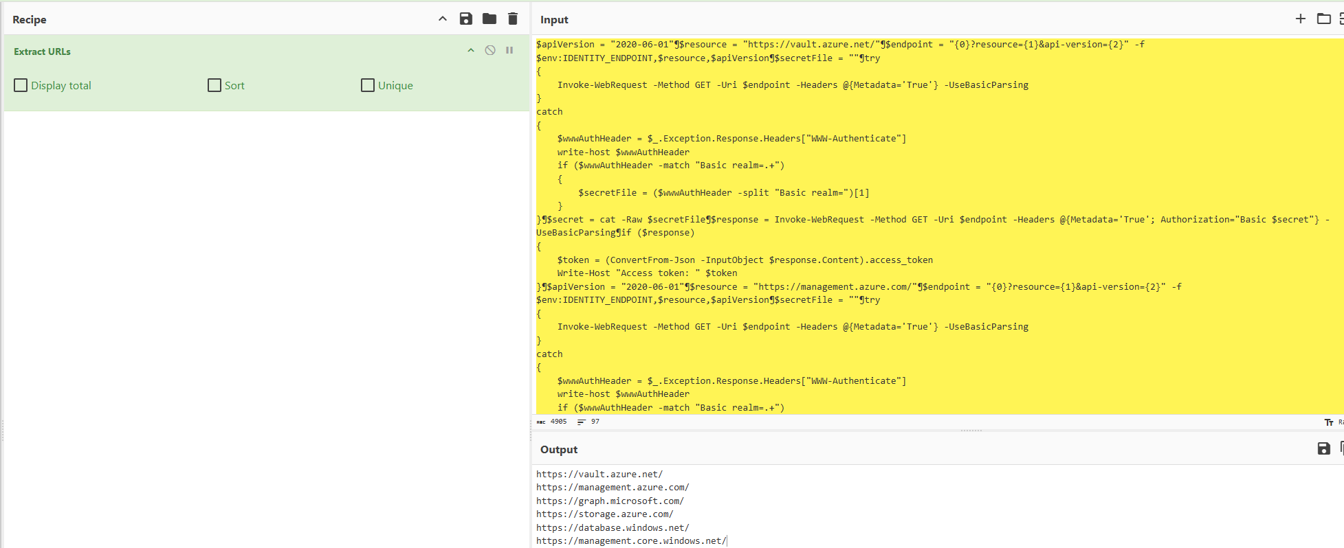 Extract-URLs