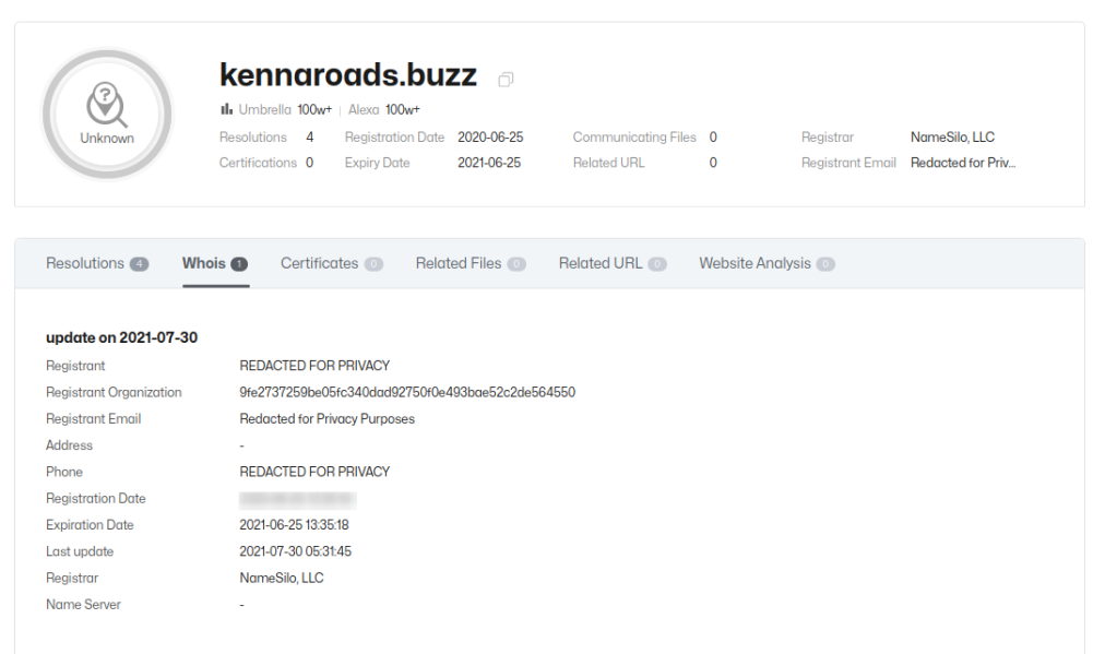 whois