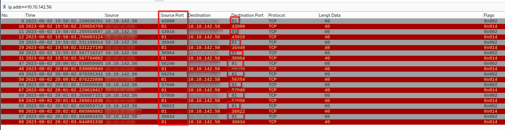 wireshark analyze